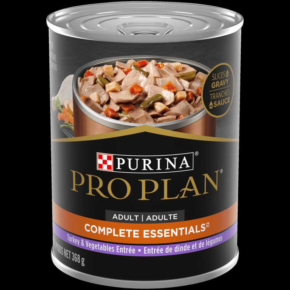 ProPlan Conserve Chien Entrée de Dinde et de Légumes Tranches en Sauce 369g