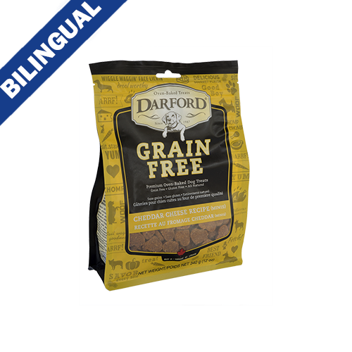 Darford® Friandises Minis Sans grainsRecette Fromage Cheddar pour Chien 340 g