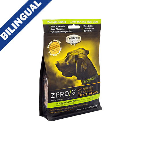Darford® Zero/G™ Minis Friandises pour chiens au poulet rôti recette 170 g