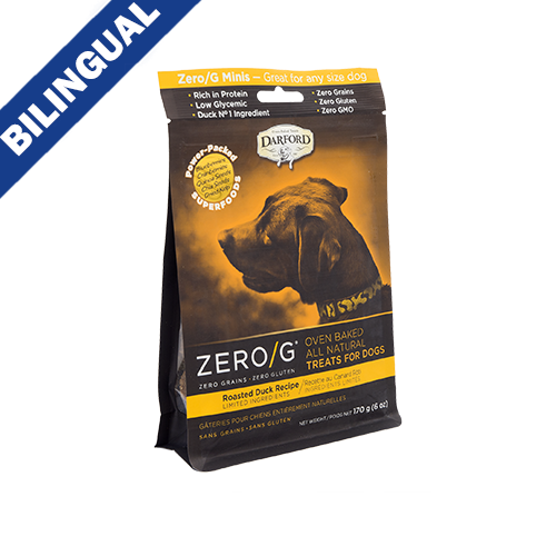 Darford® Zero/G™ Minis Friandises pour Chiens à la Recette de Canard Rôti 170 g