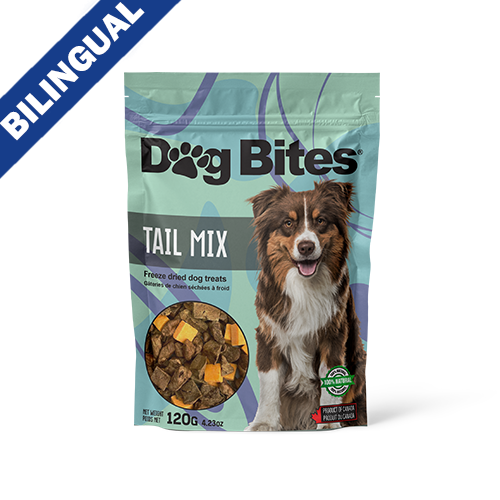 Dog Bites® Friandises lyophilisées pour chiens Tail Mix – 120 g