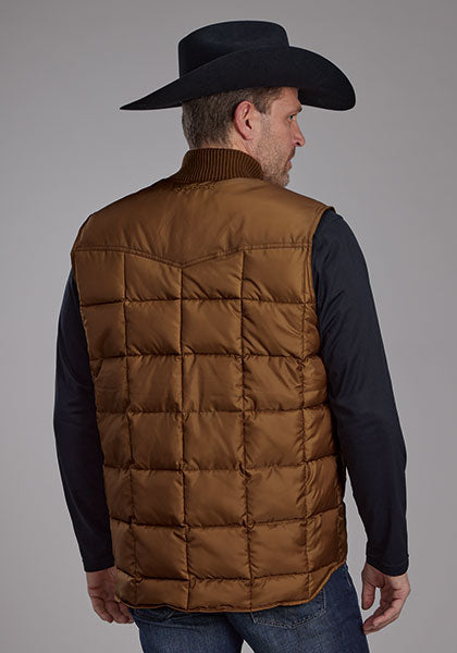 Roper Veste sans manches matelassée pour homme – Carmel – Brun