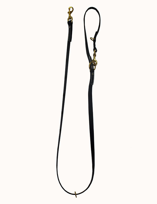 Laisse de dressage en Biothane Noir