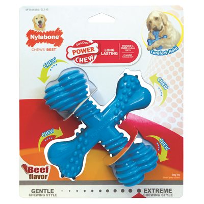 Nylabone Os Durable en Forme X Grand Saveur de Boeuf Géant