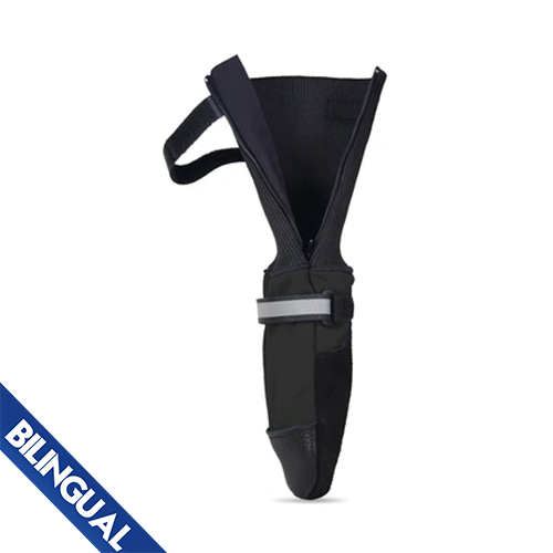 Bottes pour chien Muttluks® Deluxe doublées en polaire – Noires (paquet de 4)