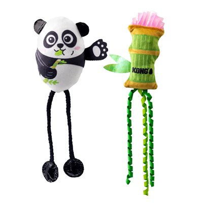 KONG pour Chats Scrattles Panda Paquet de 2