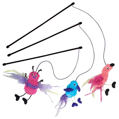 KONG Chat Actif Agace de Plumes