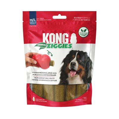 KONG « Ziggies » Gâteries Améliorés Moyen / Grand 8oz