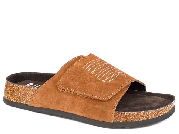 SANDALE EN DAIM ROPER TAN POUR FEMMES