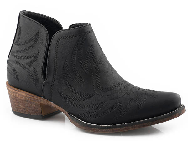 SEMELLE VINTAGE CHAUSSURES POUR FEMMES FAUX CUIR NOIR