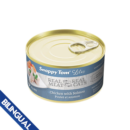 Snappy Tom® Lites nourriture humide pour chat Poulet avec Saumon 85g