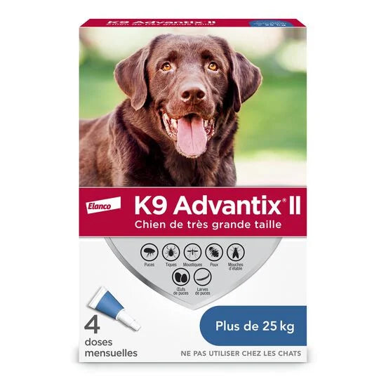 K9 Advantix II Très Grand chien plus de 25Kg