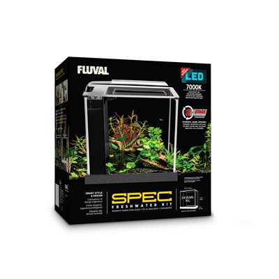 Aquarium équipé SPEC Fluval, noir, 10 L (2,6 gal US)
