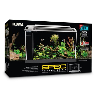 Aquarium équipé SPEC Fluval, noir, 19 L (5 gal US)