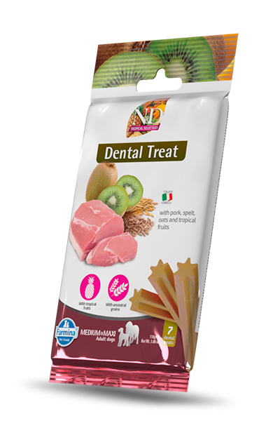 Farmina N&d Tropical Selection, Porc, Gâteries Dentaires Pour Chien, Moyen/grand 100g