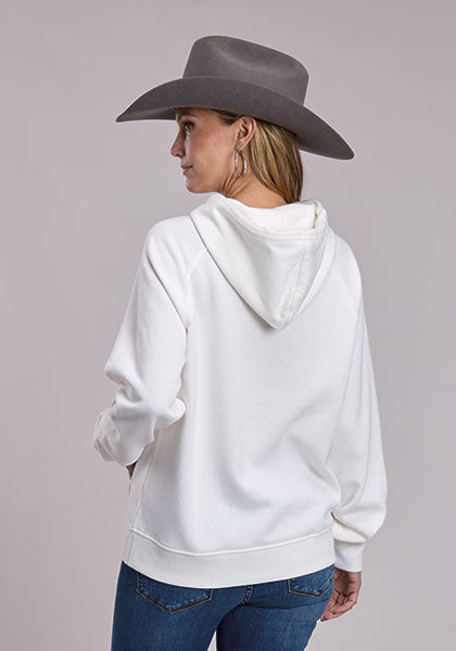 Stetson Sweat à capuche en polaire blanche pour femme