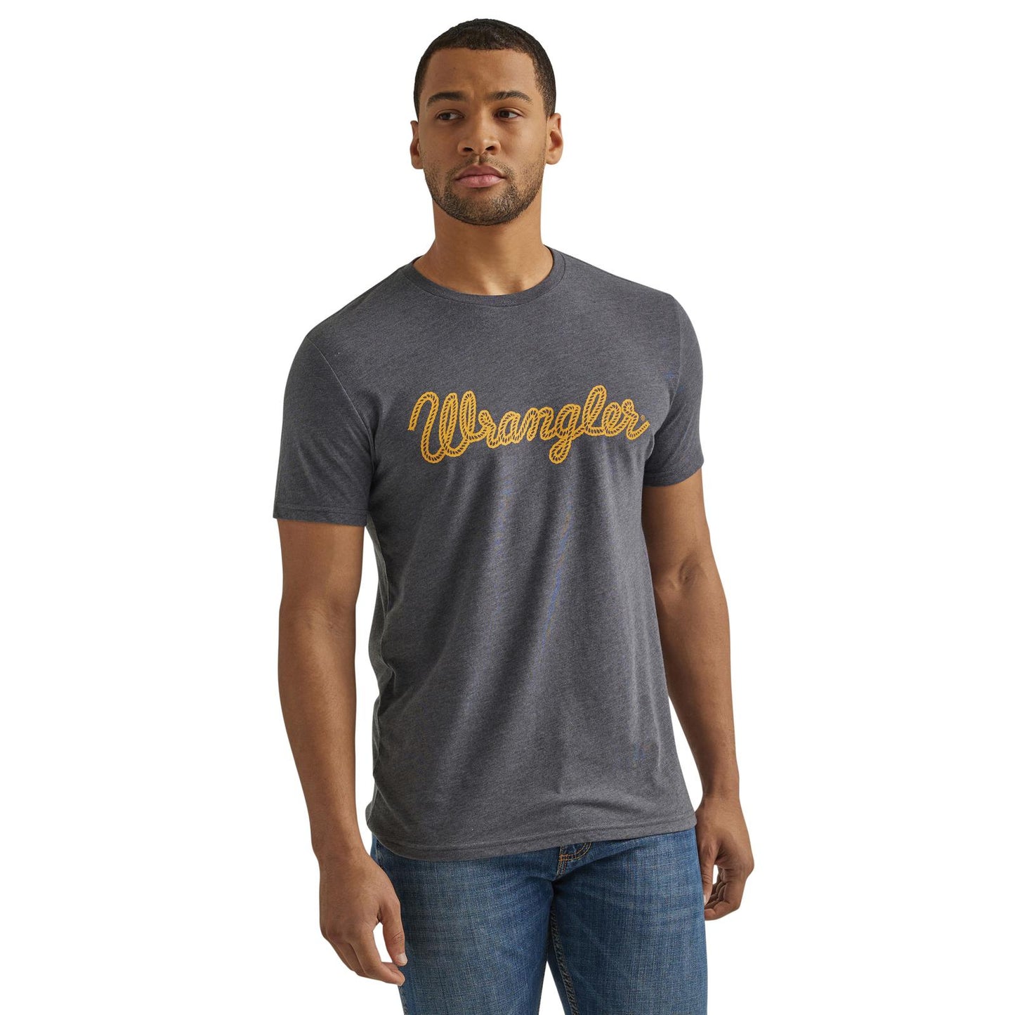 Wrangler Chandail Homme manche courte Rope Logo gris