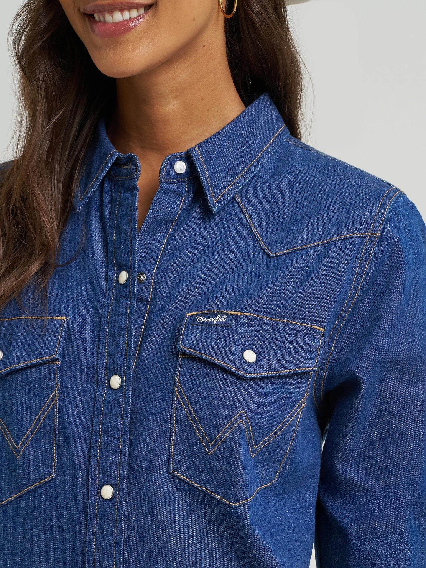Robe-chemise Wrangler® en denim - Denim foncé