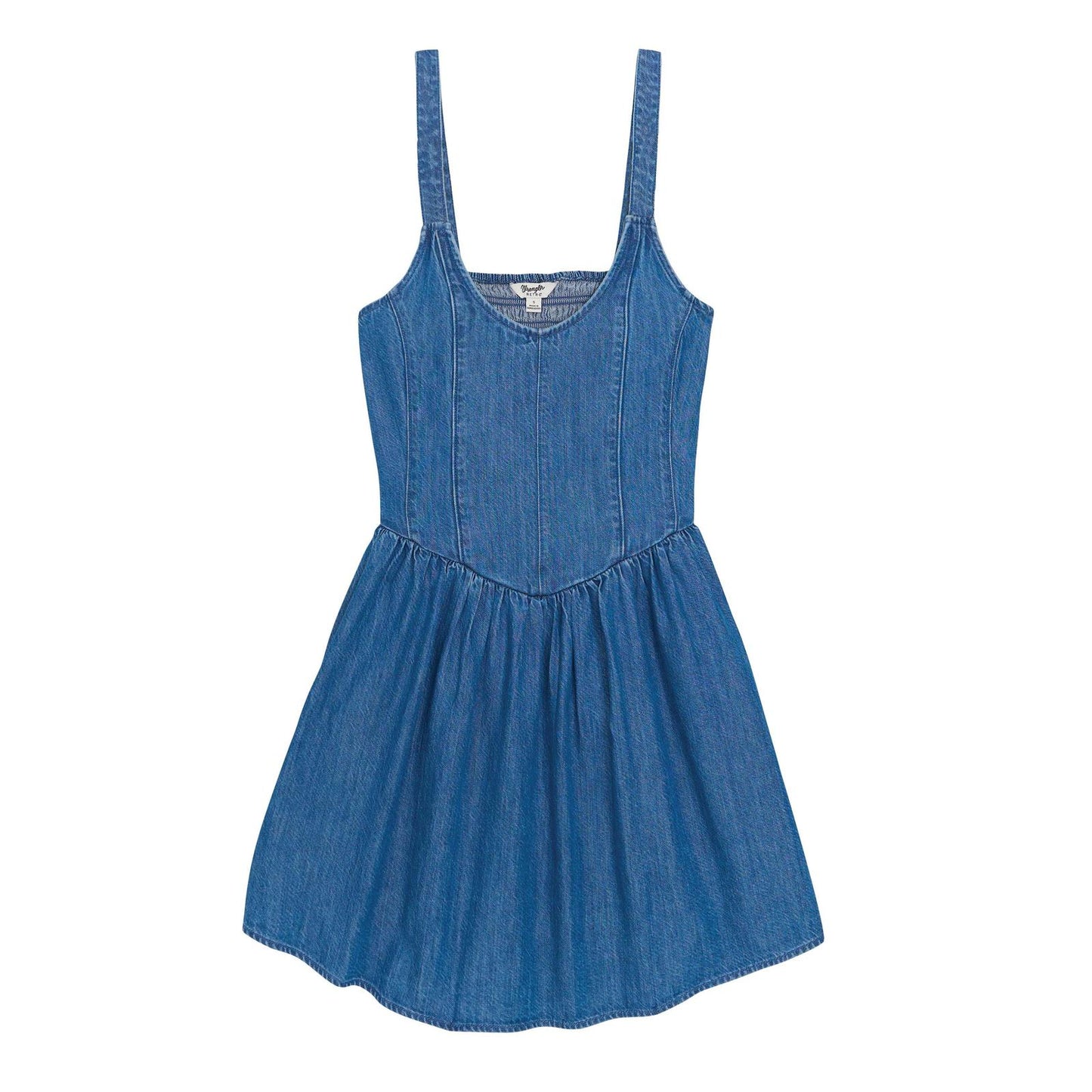 Robe Wrangler Americana taille basse en jean - Denim clair