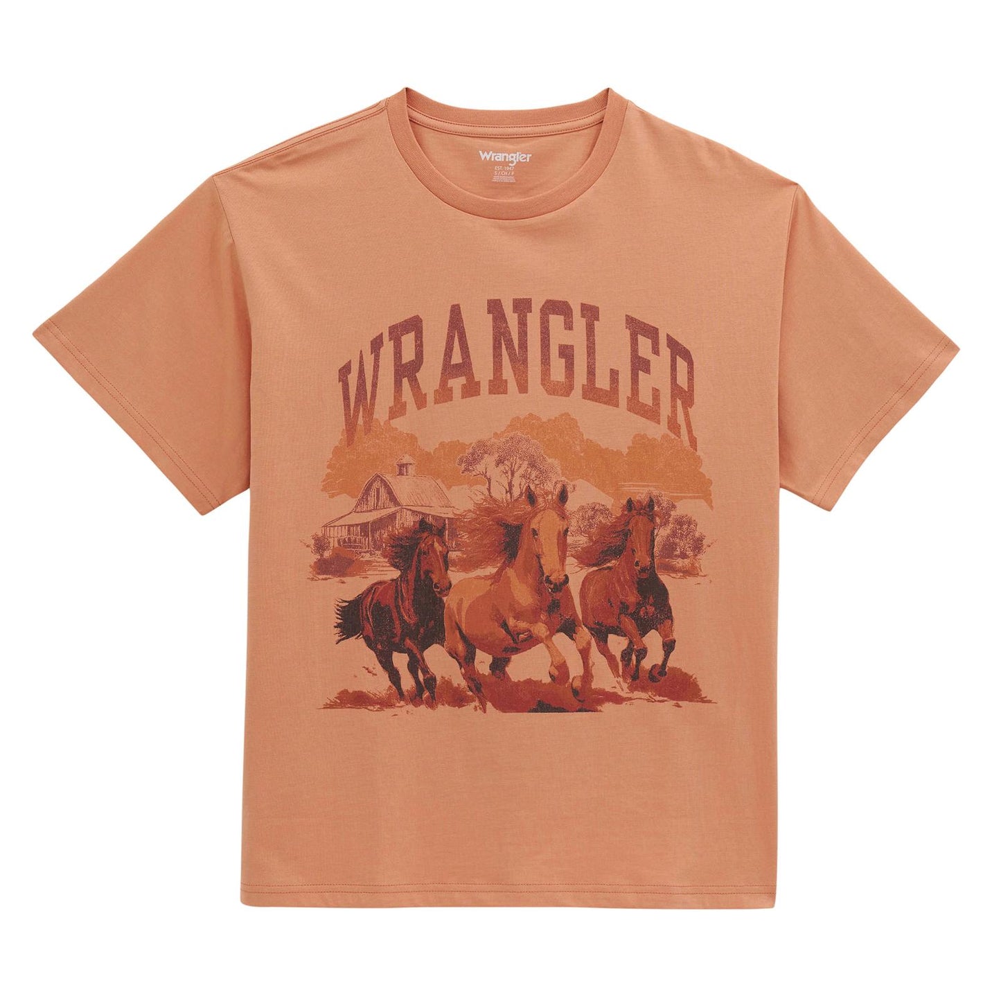 T-shirt Wrangler Retro® Graphic à manches courtes – Coupe Girlfriend pour femme