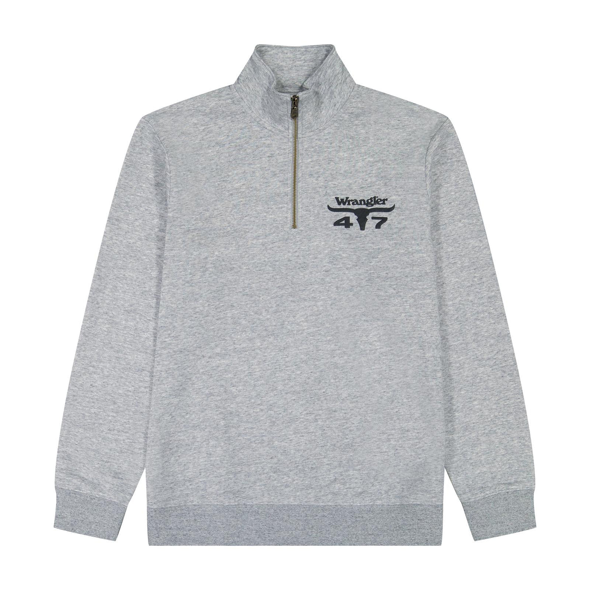 Pull Wrangler® 1/4 Zip Fleece - Coupe Classique - Grey Mele