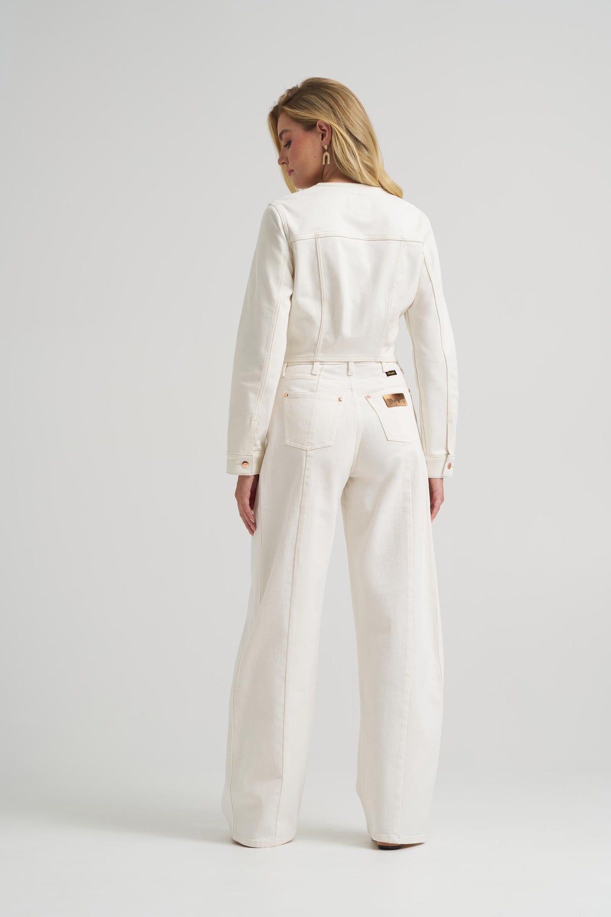 Wrangler® X Lainey Wilson Haut en jean manches longues - Femme - Blanc