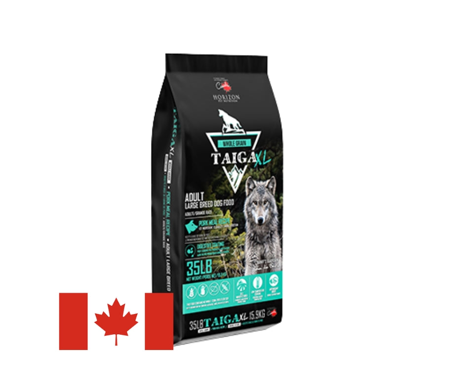 Horizon Pet Nutrition TAIGA XL Formule Grande Race Au Porc Avec Grains Entiers 15.9Kg