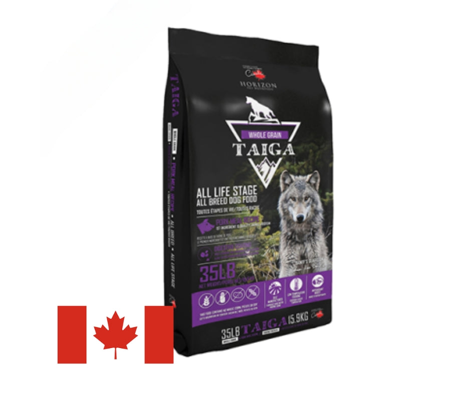 Horizon Pet Nutrition TAIGA Nourriture pour chien au Porc avec Grains entiers 15.9 kg