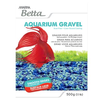 Sac De Gravier Marina Betta Bleu En Trois Tons 450G