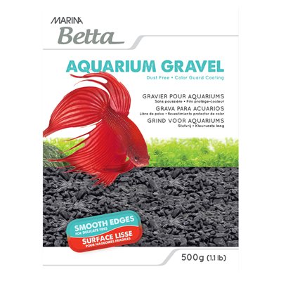 Sac De Gravier Marina Betta Noir 450G