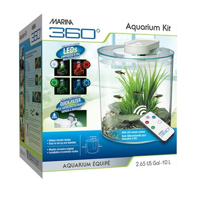 Marina Aquarium 360° 10L (2.64 Us Gal)
