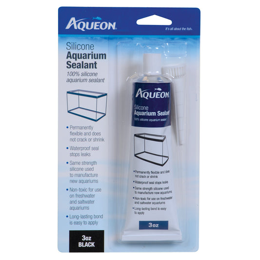 Aqueon Scellant en silicone pour aquarium – Noir – 85 g