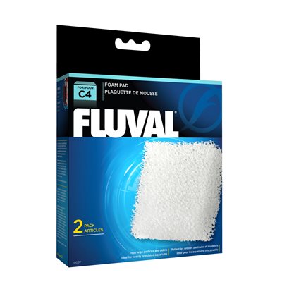 Plaquette Mousse Fluval C4, 2 Unités