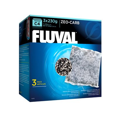 Fluval C4 Zeo-Carb , 3 X 230 G (8,1 Oz)