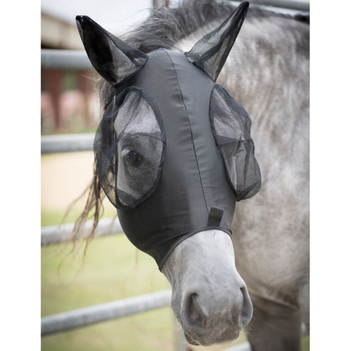 Masque anti-mouches en Lycra confortable avec fermeture éclair par Canadian Horsewear