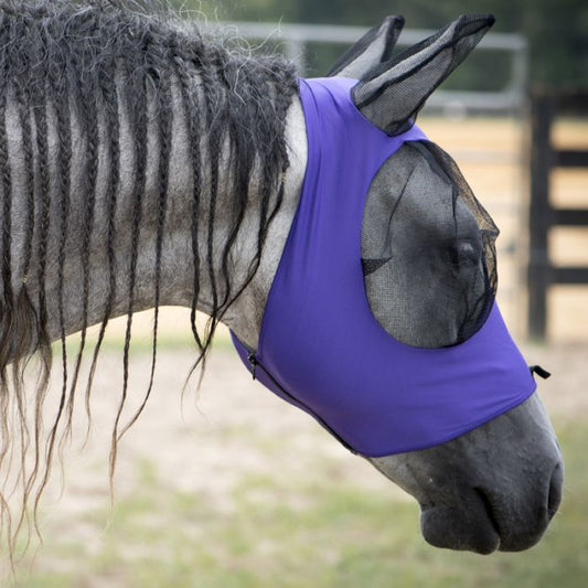 Masque anti-mouches en Lycra confortable avec fermeture éclair par Canadian Horsewear