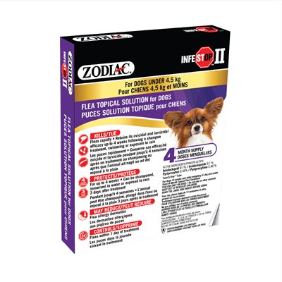 Zodiac Infestop Adulticide Dogs Under 4.5Kg