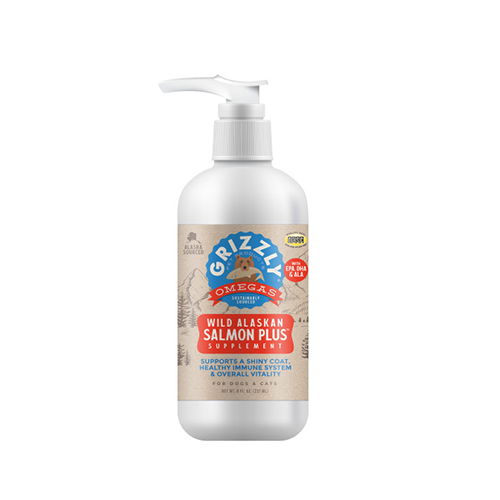 Grizzly Salmon Plus – Complément Oméga-3 à base de poisson pour animaux