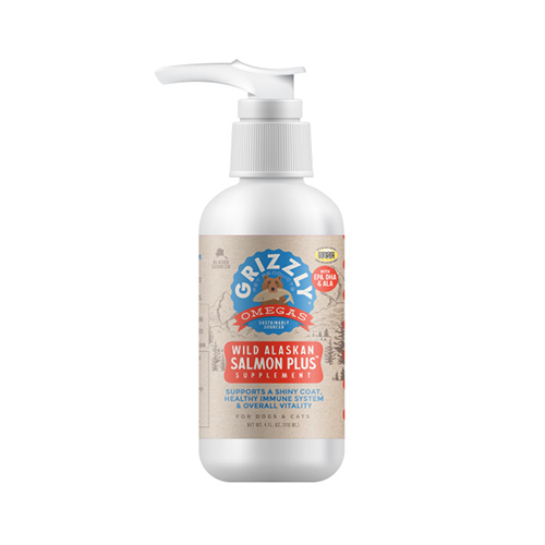 Grizzly Salmon Plus – Complément Oméga-3 à base de poisson pour animaux