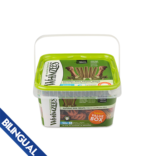 Whimzee ensemble gâteries dentaires variés Petit 56Pc