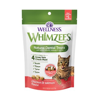 Whimzees gâterie dentaire pour chat Poulet et Saumon 2Oz