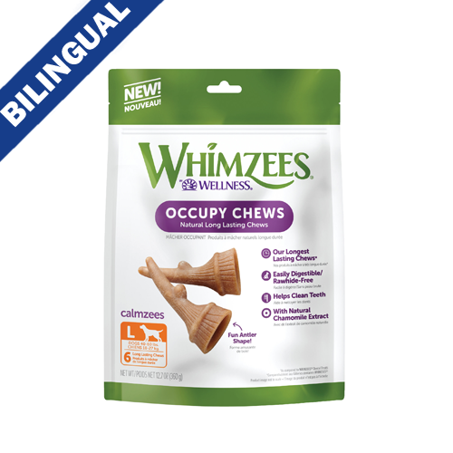 WHIMZEES® – Friandise Dentaire Naturelle pour Chien (Forme de Bois de Cerf) Grand (7Pc)