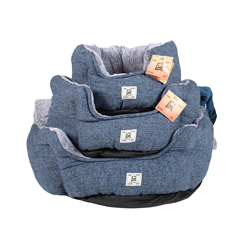 Dog Gone Smart™ Chill Kuzzi Lit Rond pour Chiens Bleu