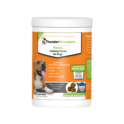 ThunderWunders® de ThunderWorks® Gâteries à mâcher apaisantes au chanvre pour chiens (60 morceaux)