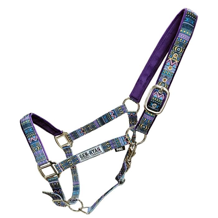 Licou en nylon avec motif d'impression Sud-Ouest Mauve - Full