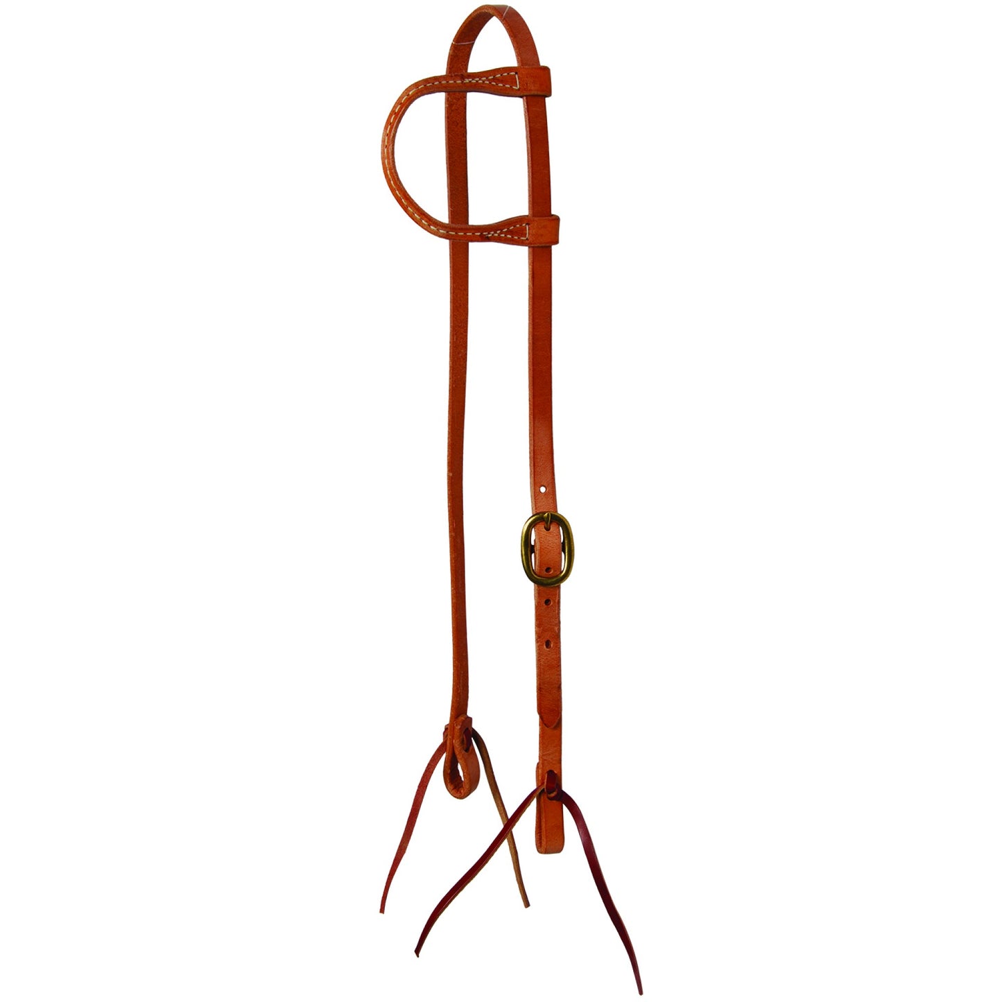 Bride à une oreille Western Rawhide Signature avec attaches, 5/8 pouce