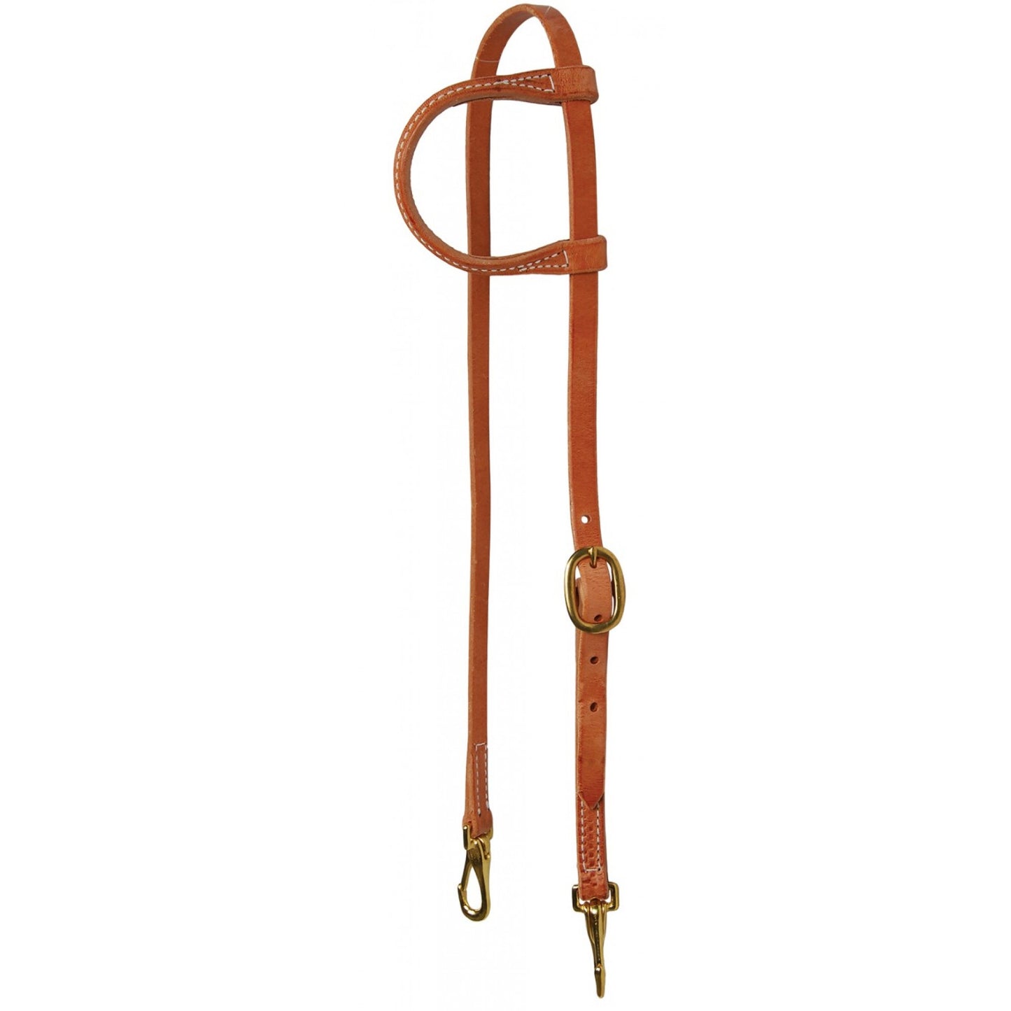 Bride Western Rawhide Signature – Une Oreille avec Mousquetons, 5/8 po – Cuir Harness Haut de Gamme