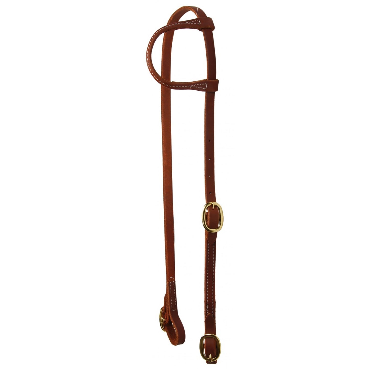 Bride Western Rawhide Signature – Une Oreille avec Boucles, 5/8 po – Cuir Harness Huilé Haut de Gamme