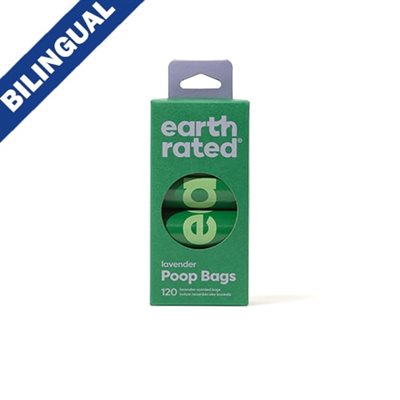 Earth Rated Sacs a déjection Eco-Friendly 120sacs