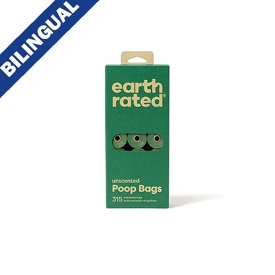 Earth Rated Sac à déjections 315 Sacs
